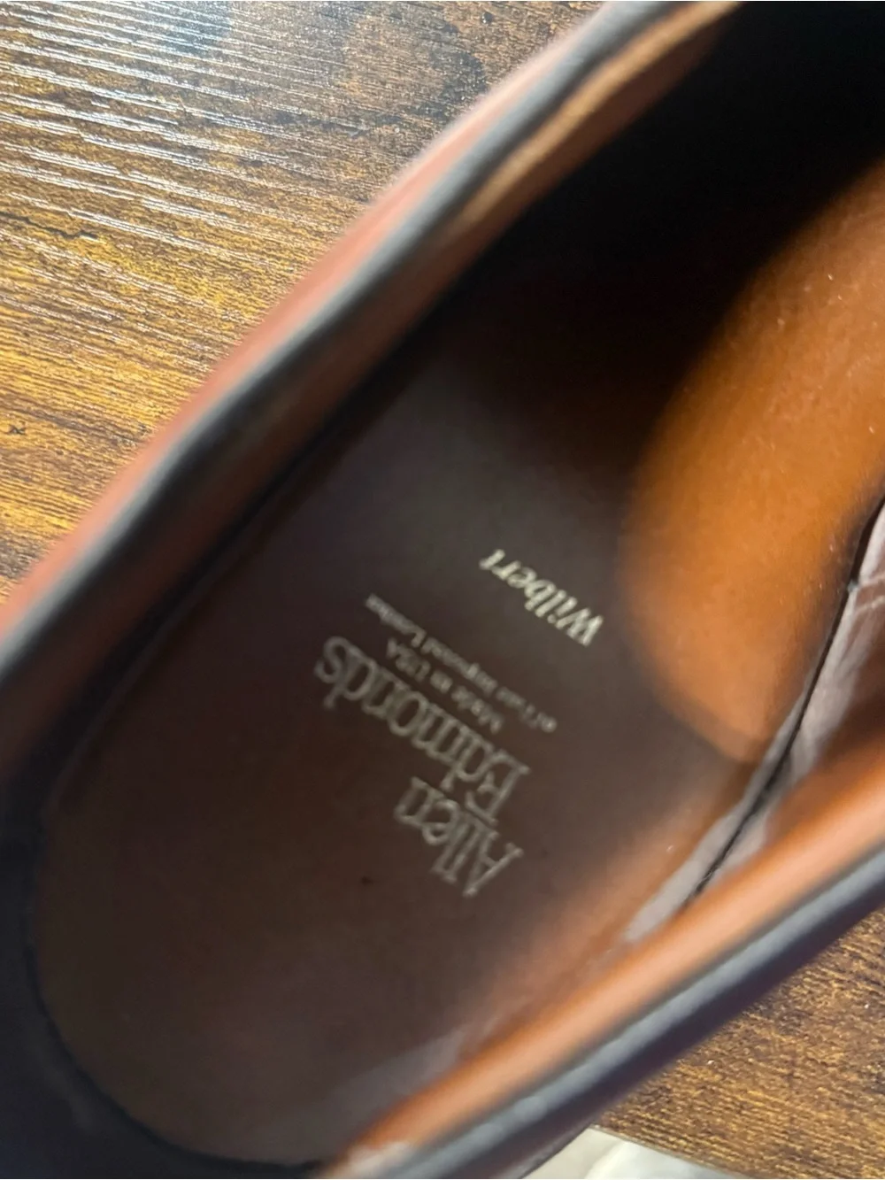 Allen Edmonds Wilbert Men's Dress Shoes Size 11.5B Brown Leather Oxford Lace USA